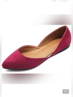 Ollio Women's Red Flats